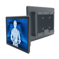 Panel PC Industrial de 15 Pulgadas con Montaje en Pared, Diseño Plano, J1900, Clasificación IP65, Carcasa de Aleación de Aluminio, Sistema Operativo Linux, Disponible en Stock