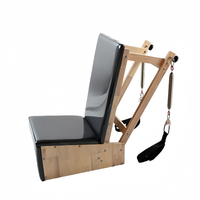 Chaise de Pilates pliable en bois d'érable pour entraînement de base, idéale pour la maison, la salle de sport et les studios de Pilates, pour des exercices corporels complets