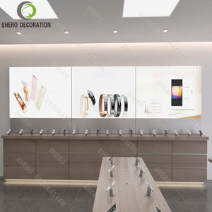 ออกแบบเคาน์เตอร์ซ่อมโทรศัพท์มือถือจากไม้อัดสำหรับโชว์รูมโทรศัพท์มือถือ พร้อมตู้โชว์สินค้า - Product Image 5