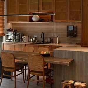 American Sammys Hotel Mdf <b>Sideboard</b> Cabinet Wall Storage Modern Nordic Design Kitchen Island Units with Extendable Dining Table - Product Image 1