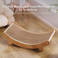Chaise longue griffoir pour chat en forme de U, luxueuse et écologique, 160 cm, en sisal naturel, pour chats d'intérieur