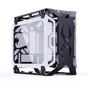 Lovingcool estilo abierto MICRO ATX funda de vidrio templado para juegos de ordenador funda completa para juegos de PC RGB <span class=keywords><strong>CPU</strong></span> Cooler Case con ventilador ARGB - Product Image 1