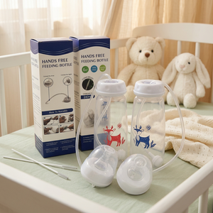 <span class=keywords><strong>Biberon</strong></span> Essentiel pour la Maison 240ml à Col Large avec <span class=keywords><strong>Tétine</strong></span> Débit Moyen 0-12 Mois Impression Personnalisée OEM - Product Image 5