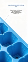 Plateau de semis flottant en PVC léger et réutilisable à 21 alvéoles