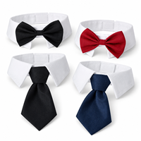 Nœud Papillon Classique Noir et Blanc Zheng Xin en Polyester pour Animaux de Compagnie (Petits Chiens et Chats) – Accessoire Décoratif pour Mariages et Fêtes