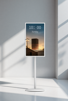 Tableau blanc interactif Android 13/14 avec écran tactile, batterie rechargeable et fonction de localisation pour restaurants et hôtels, garantie 1 an