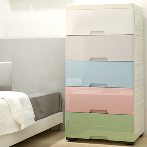Armoire de rangement roulante intelligente à grande capacité, <span class=keywords><strong>organisateur</strong></span> de tiroirs multicouches pour jouets, vêtements de bébé, meubles de maison - Product Image 3