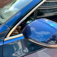 Vinilo para Rotulación de Autos, PET PVC TPU, Acabado Brillante HD, Color Azul Metálico, Rollo Completo de 1.52x16M, Adhesivos Metálicos Brillantes para Autos, Venta al Por Mayor