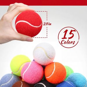 Colorful Heavy-Duty Pet Tennis <b>Balls</b> Durable Rubber Interactive Squeaky Tennis <b>Balls</b> for <b>Dog</b> Fetching Training Easy to Catch - Product Image 2