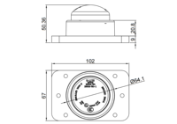 Nouvelle lampe de marquage LED K-LITE fabriquée en usine, homologuée E-mark, ronde, pour feux de gabarit avant et arrière de camions et remorques LB906