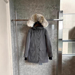 Chaqueta de plumón de ganso grueso y cálido para mujer, modelo <span class=keywords><strong>07</strong></span>, con capucha y cuello de piel, corte ajustado, cierre de cremallera, 6660L - Product Image 3