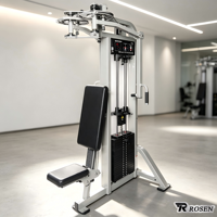 Mesin Latihan Kekuatan ROSEN Commercial Q235 Baja Galvanis Pin Loaded Hammer Strength Pectoral Fly Rear Deltoid