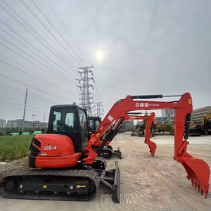 Mini-excavatrice sur chenilles Kubota U55 de 5,5 tonnes avec accessoires, personnalisation disponible, système hydraulique d'origine à queue zéro, occasion - Product Image 3