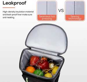 Fondofold अछूता थर्मल डिब्बे वितरण खाद्य निविड़ अंधकार बड़े ऑक्सफोर्ड नरम दोपहर के भोजन के कूलर बैग बैग - Product Image 2