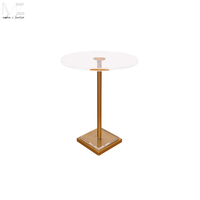 Table basse moderne en acrylique, nouveau Design, Table ronde en métal, Table de luxe pour salon, côté nordique, Table basse intelligente