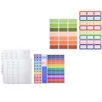 Carnet à spirales A6 en similicuir, best-seller transfrontalier, avec pochette zippée transparente, pour la planification budgétaire créative
