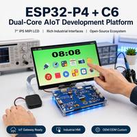Placa de Desarrollo ESP32-P4 con Pantalla Táctil de 7 Pulgadas 1024x600 IPS, WiFi 6, BLE5.3, Kits de Desarrollo HMI + Chip Dual C6 con Cámara MIPI