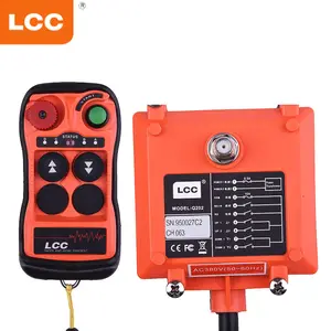 Q202 LCC 2 pulsanti telecomando industriale personalizzato impermeabile a 2 velocità per trasmettitore e ricevitore WIRELESS per camion gru