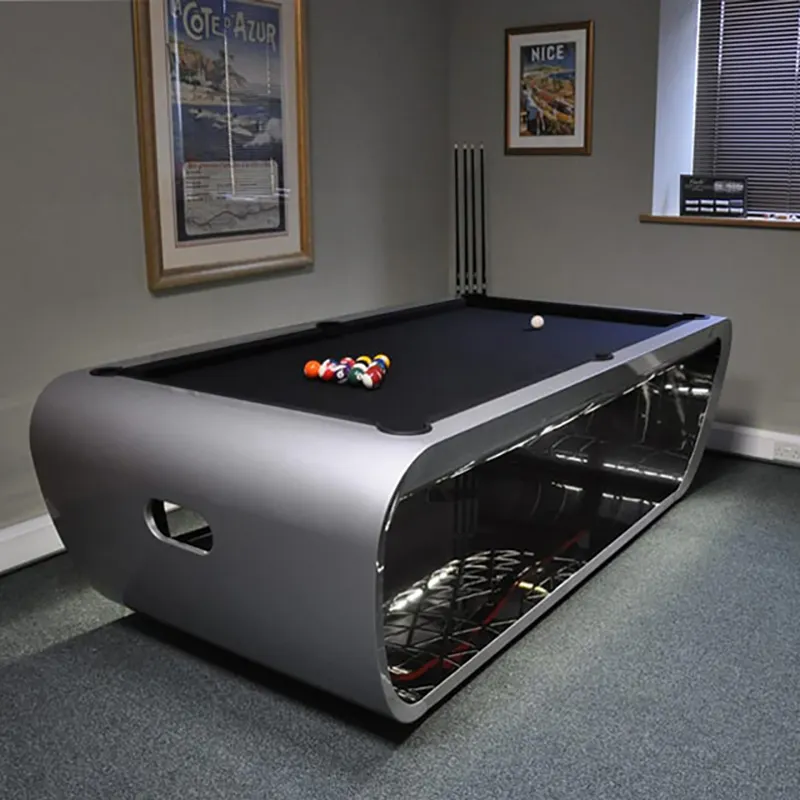 Desain baru 2024 high-end gaya modern mewah meja biliar snooker 9ft 8ft 7ft ukuran kayu solid dan meja kolam batu tulis untuk dijual