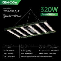 Lampe de culture hydroponique à LED pliable de 400 watts avec spectre complet IP65 COB rechargeable pour la culture de plantes et de légumes