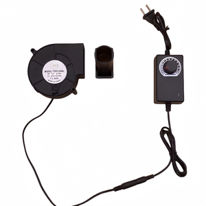 Ventilateur centrifuge haute vitesse 97mm DC 12V 24V 36V avec prise AC 3 vitesses contrôleur 9733 chauffage BBQ <span class=keywords><strong>petit</strong></span> ventilateur OEM - Product Image 4