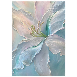 Dipinto a Olio Moderno Minimalista con Texture Floreale 3D, Decorazione per Soggiorno in Tonalità Crema, Grande Arte Murale con Peonie Francesi per Ingresso - Product Image 5