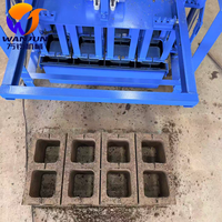 Machine à fabriquer des blocs électriques Wanjun 2-45B, moules à briques personnalisables de différentes tailles, garantie d'un an, qualité fiable