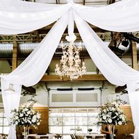 Rideaux de plafond blancs pour mariage 5ftx20ft décorations de butin de cérémonie de fête de mariage