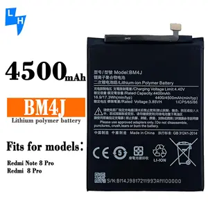 Batteria di ricambio originale ai polimeri di ioni di litio BM4J per Xiaomi Redmi Note 8 Pro 4500mAh 3.85V