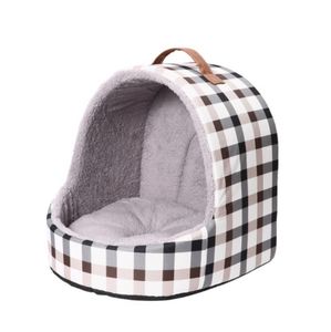 Semi-Ingesloten Kat En Hond Algemene Nest Voor Huisdieren Hondenbak Kattenbakvulling Pluche Warm Huisdier Slaapmat Vier Seizoenen Hondenhok - Product Image 1