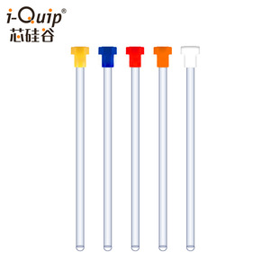 Tubo de ensayo de vidrio de borosilicato alto N9237 de Silicon Valley Nmr con tapa para investigación científica - Product Image 1