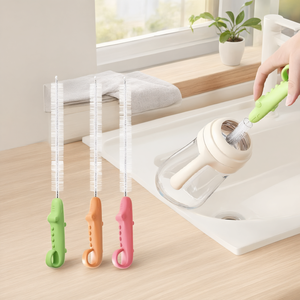 Flexible Straw <b>Cleaning</b> <b>Brush</b> Nylon Bristle <b>Bottle</b> Tube Scrubber <b>for</b> Kitchen Baby - Product Image 2