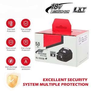 <span class=keywords><strong>Makita</strong></span> 18V 전동 공구용 5.0Ah 고용량 배터리, BL1850 BL1840 BL1830 교체, 내구성 있는 리튬 이온 - Product Image 5