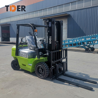Chariot élévateur à double alimentation GPL de 2,5 tonnes, directement de l'usine TDER, avec moteur EPA/Euro 5, pneus pneumatiques et écran LCD