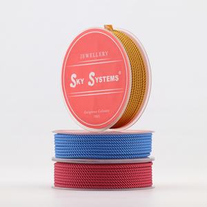 สายเครื่องประดับ1.2 ~ 3มม. สร้อยข้อมือด้ายโพลีเอสเตอร์จาก <span class=keywords><strong>Milan</strong></span> สร้อยคอเครื่องประดับเชือกเครื่องประดับ - Product Image 3