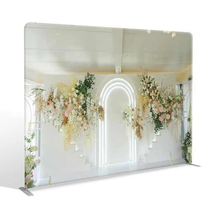 Custom Printed Tension Fabric Backdrop Stand for Trade Shows