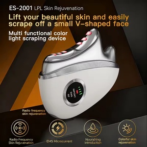 เครื่องนวดหน้ายกกระชับ ราคาส่ง รุ่น Y Shape Facial Guasha Massager พร้อมไฟ 3 สี และการบำบัดด้วยแสง - Product Image 3