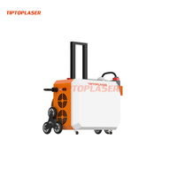 Machine de décapage de peinture au laser portable 500W pour bagages, décapage de rouille, peinture, huile et saleté sur voitures et bois