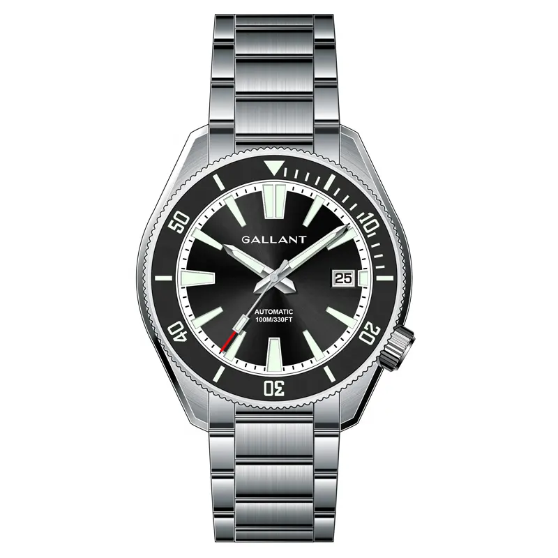 Shenzhen diver watches manufacturer skx007 custom 10atm super luminous dial/ chapter ring bracelet nh35 mechanical dive watch