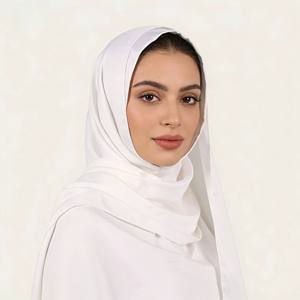 Hijab islamique ethnique de haute qualité, foulard en satin uni long, hijab de couleur unie, hijab de grande taille pour femmes musulmanes - Product Image 6