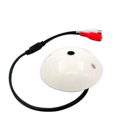 Mikrofon CCTV jangkauan lebar, mikrofon Mini Audio jangkauan lebar, perangkat pengambilan suara untuk CCTV keamanan kamera CCTV