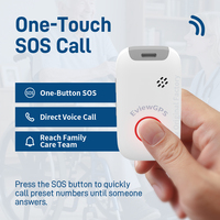 Solution de télésuivi intelligent pour personnes âgées avec suivi GPS en temps réel 4G, bouton d'appel d'urgence sans fil SOS avec détection de chute