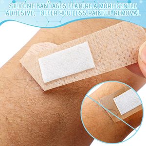 Pansement en gel de silicone, indolore, hypoallergénique, doux et non irritant, pour les plaies des personnes âgées. - Product Image 4