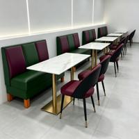 Meubles de restaurant en bois massif de style naturel, célèbres sur Internet, canapés de banquette commerciaux pour café, bancs muraux pour zone d'attente