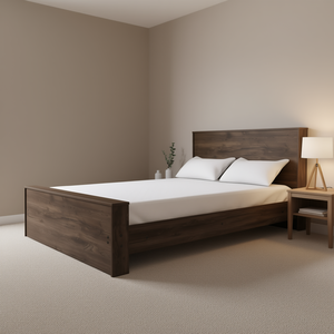 Base de Cama Moderna de Madera Color Marrón Oscuro, Tamaño Completo, para Camas Plegables - Product Image 2