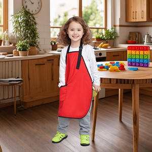 <span class=keywords><strong>Delantal</strong></span> de cocina sin mangas ajustable de poliéster duradero y elegante para niños, el mejor amigo para pequeños chefs, uso diario - Product Image 2