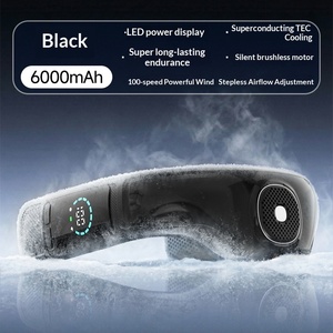 USB Rechargeable Neck Fan Semiconductor Cooling Leafless <b>Ice</b> Compress Portable Outdoor Hanging Neck <b>Cooler</b> - Product Image 3