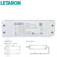 Controlador LED de Clase 2 con Certificación UL FCC, 12V 24V 6W 12W 24W, Fuente de Alimentación de Voltaje Constante 120VAC para Baños Interiores en EE. UU., Luz LED