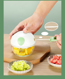 Wholesale Multi-Functional Mini Manual Kitchen Gadget Stainless Steel <b>Garlic</b> Onion Hand-Pulled Meat Vegetable Cutter - Product Image 3