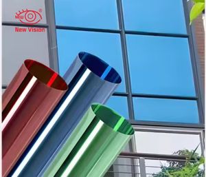 Película de Vinilo Negra <span class=keywords><strong>para</strong></span> <span class=keywords><strong>Ventanas</strong></span> Arquitectónicas, Protección Solar, Reflectante, Privacidad, <span class=keywords><strong>Adhesivos</strong></span> Decorativos <span class=keywords><strong>para</strong></span> el Hogar, Película de Plástico <span class=keywords><strong>para</strong></span> <span class=keywords><strong>Vidrios</strong></span> de Edificios - Product Image 2